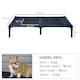 image 7 of PawHut Pet Raised Bed Dog Cat Hammock Puppy Large Cots Camping Portable Outdoor