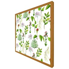 Selection of laves & flowers (Picutre Frame) Brown | Oak | XL