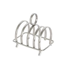 Argon Tableware Stainless Steel Toast Rack - 4 Slices