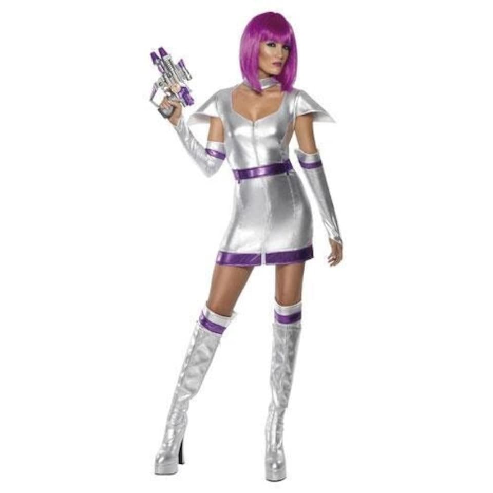 image 1 of Fever Space Cadet Fancy Dress Costume Ladies Medium - UK 12-14 | Silver | 12