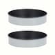 image 7 of PushPan Set of 2 x 8 Inch Shallow Cake Tins Grey/Pewter