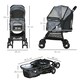 image 4 of PawHut Pet Stroller Dog Pram Pushchair Cat Travel Carriage Universal Wheels Grey