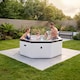 image 2 of Wave Como 6 Person Eco Foam Hot Tub, EnergySave Bundle, Pebble White