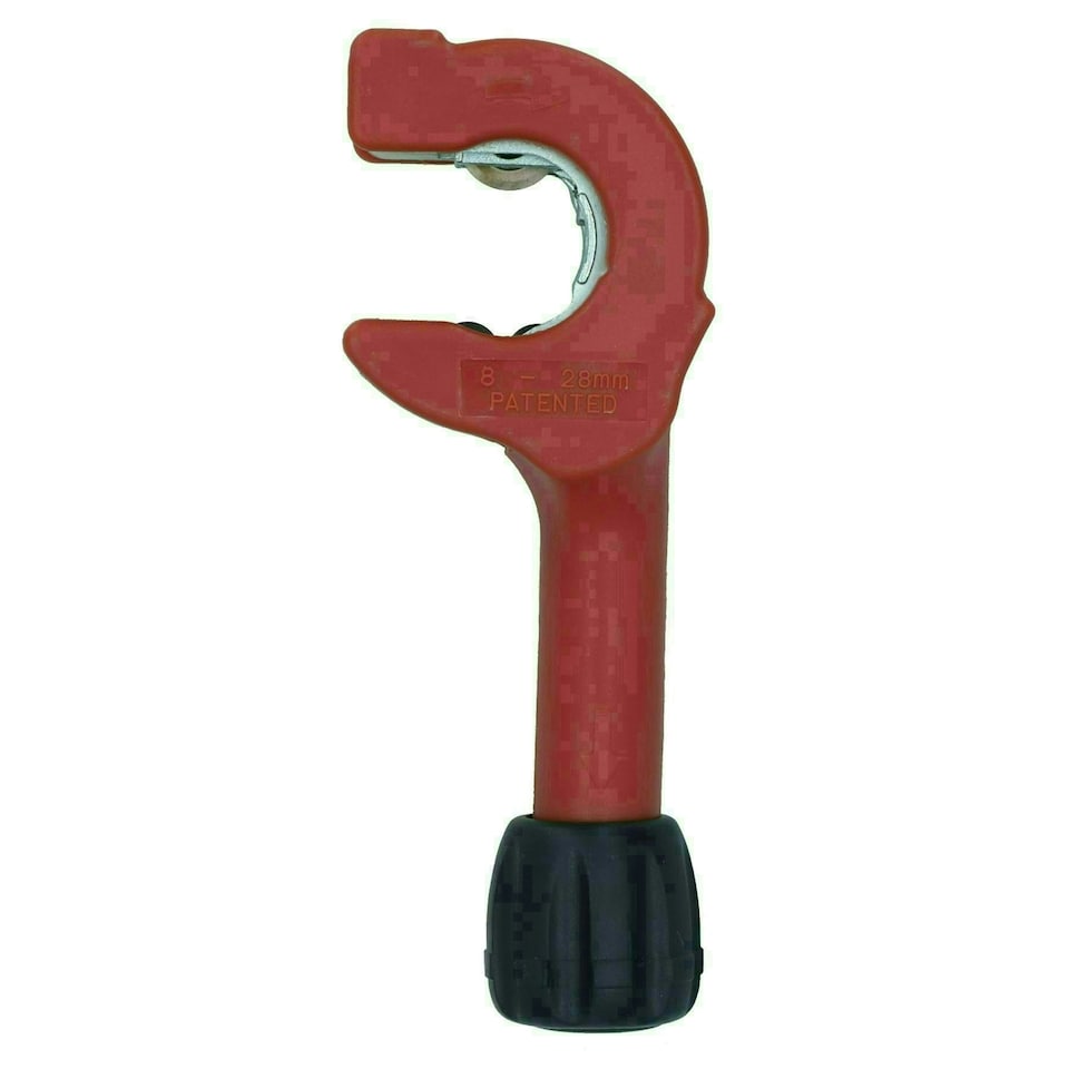 image 1 of Adjustable Ratchet Action Copper Inox Tube Pipe Cutter One Handed 8mm - 28mm