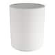 image 1 of Contemporary and Elegant Ivory White Linen Fabric 18cm High Cylinder Lamp Shade | White