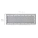image 5 of JVL Avanti Machine Washable Entrance Runner Doormat, 50x150cm - Grey