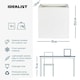 image 5 of Square Box White Light Concrete Garden Planter H25 L25 W25 cm, 16 ltrs Cap.