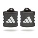 image 1 of Adidas Training Wrist Wraps — Adult Black/White, Elastic Support with Hook and Loop (Pair) | Multi | Black/White