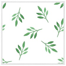 Green leaf (Picture Frame) White | L