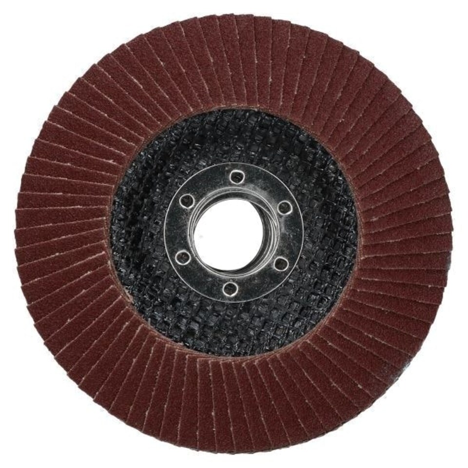 image 1 of 50 x Flap Discs 120 Grit For Angle Grinder 4.5" (115mm) Flap Sanding Grinding