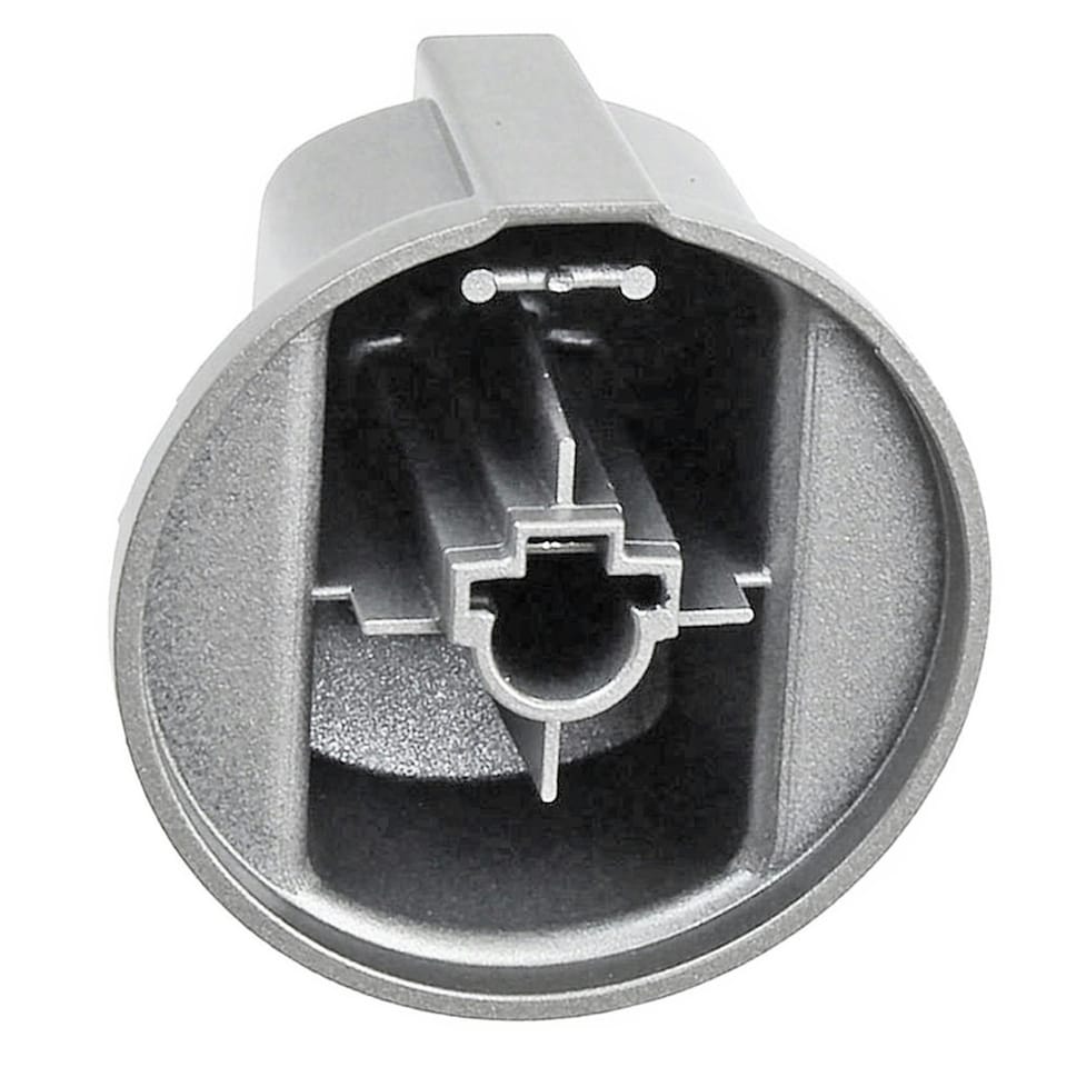 image 1 of SPARES2GO Control Knob Switch Button for Indesit Oven Cooker (Pack of 3, Silver / Inox)