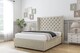 image 3 of Sloomy Dior Cream Plush Divan Bed Base No Drawers With 54 Inch Wingback Headboard | Cream | Cream | Single | 1