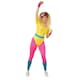 image 1 of Bristol Novelty Womens Aerobics Girl Costume - Yellow/Pink/Blue - M M