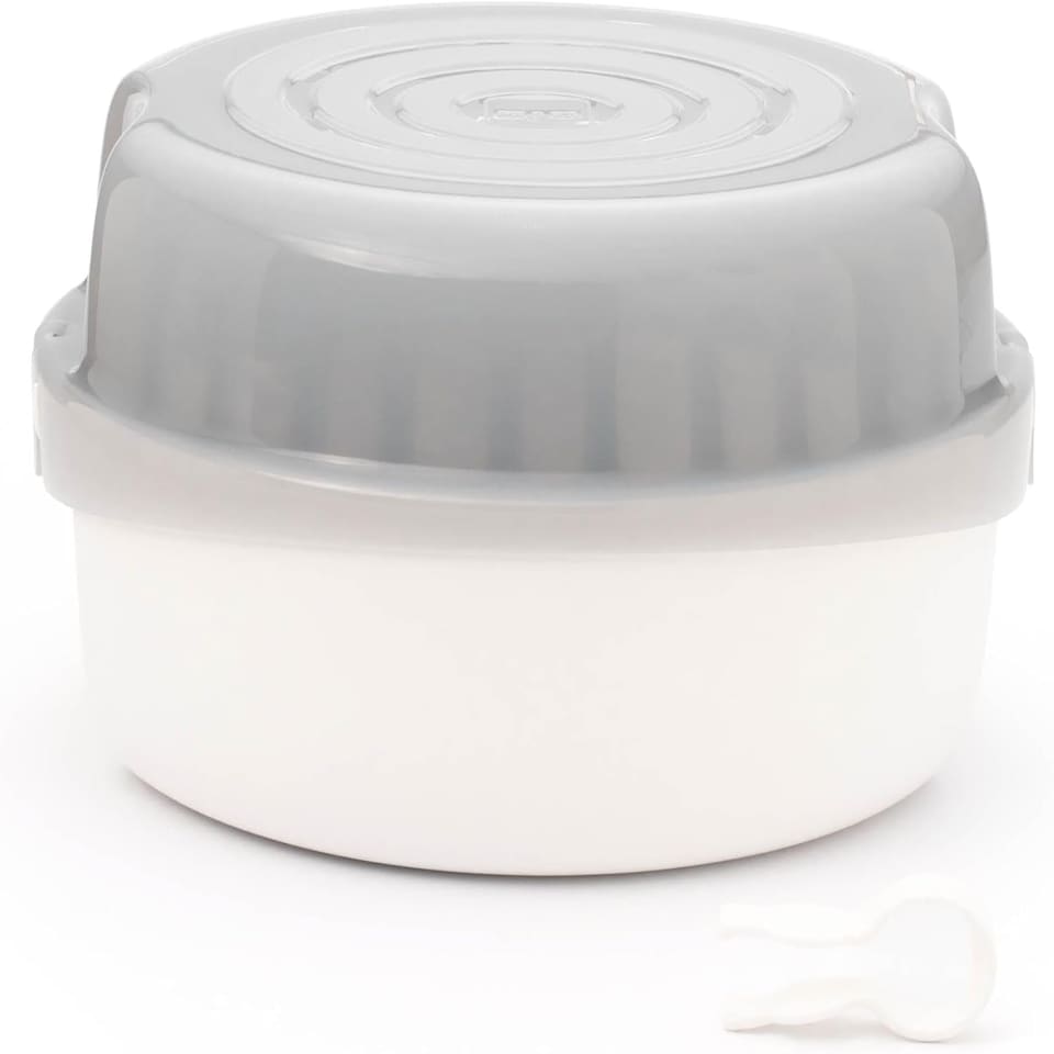 image 1 of MAM Microwave Natural Cleaning Steam Baby Bottle Steriliser Grey