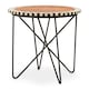 image 1 of Versatile Round Acacia Wood Side Table, Modern Design Round Side Table, Functional Modern Side Table Cream