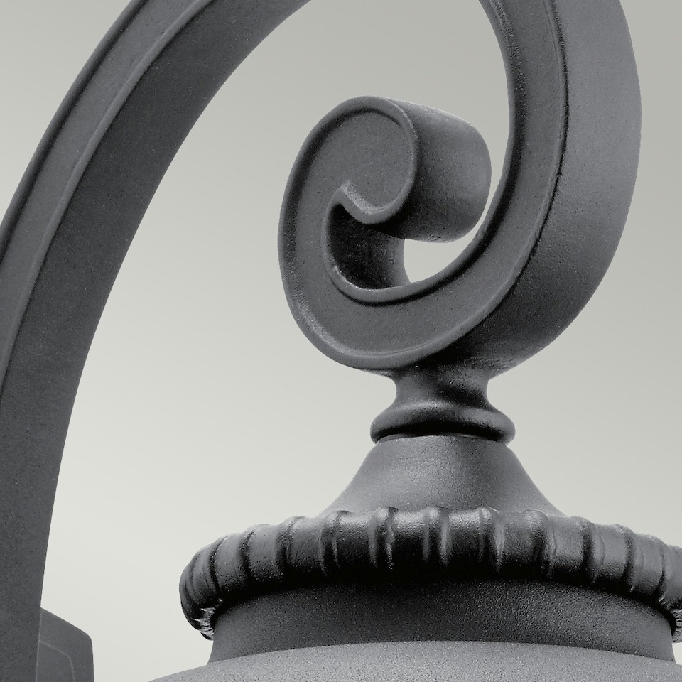 image 1 of Admirals Cove Outdoor 1 Light Wall Lantern, Textured Black, IP44, E27