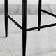 image 4 of Furniturebox 2x Milan Cappuccino Beige Leather Black Leg Bar Stools