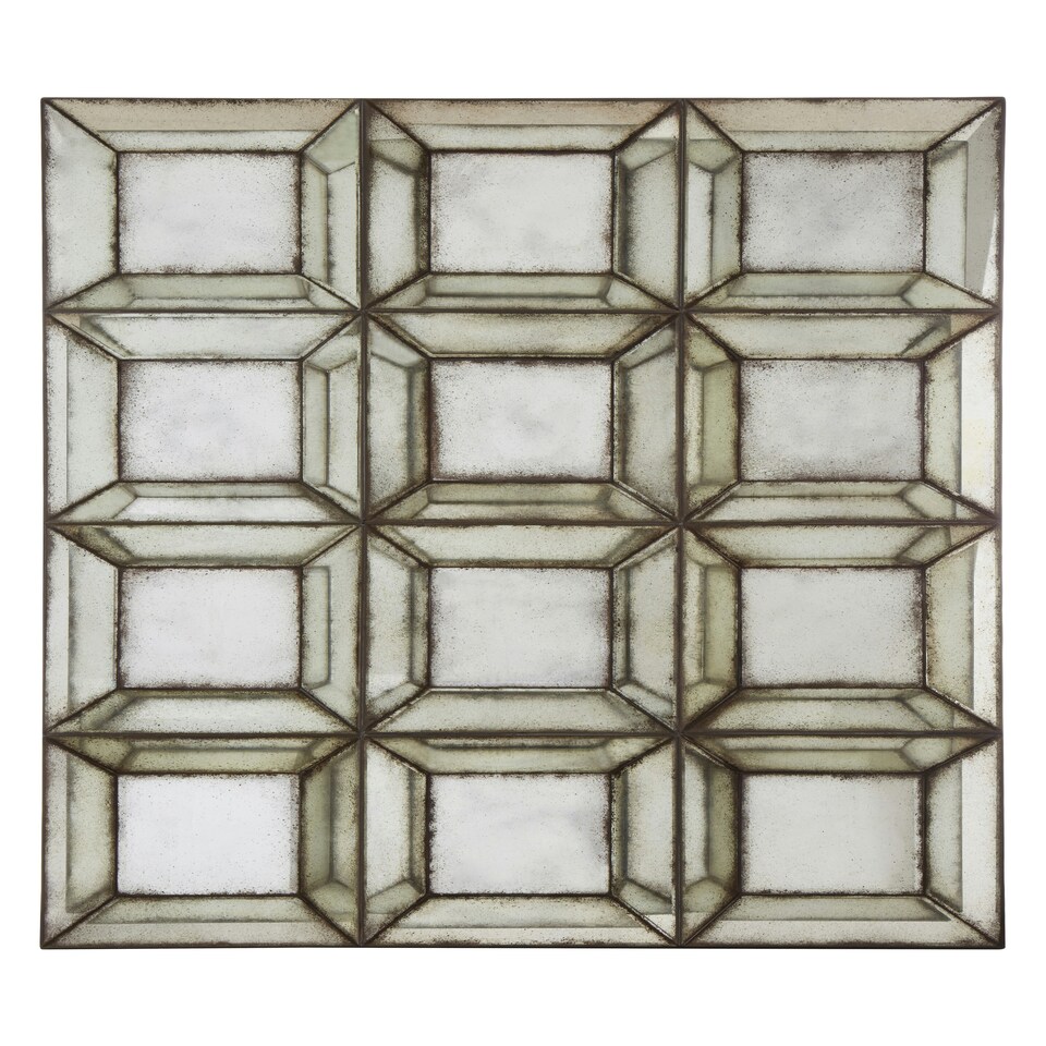 image 1 of Interiors by Premier Medium Multi Box Design Wall Mirror Multi