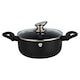 image 3 of 5Pc Set Blaumann Cookware Induction Pot Pan Saucepan Casserole Soft Touch Handle | Black | Matt Black | 5
