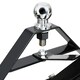 image 3 of Oypla Metal Caravan Boat Jet Ski Trailer Dolly - Black - 275KG Load Capacity