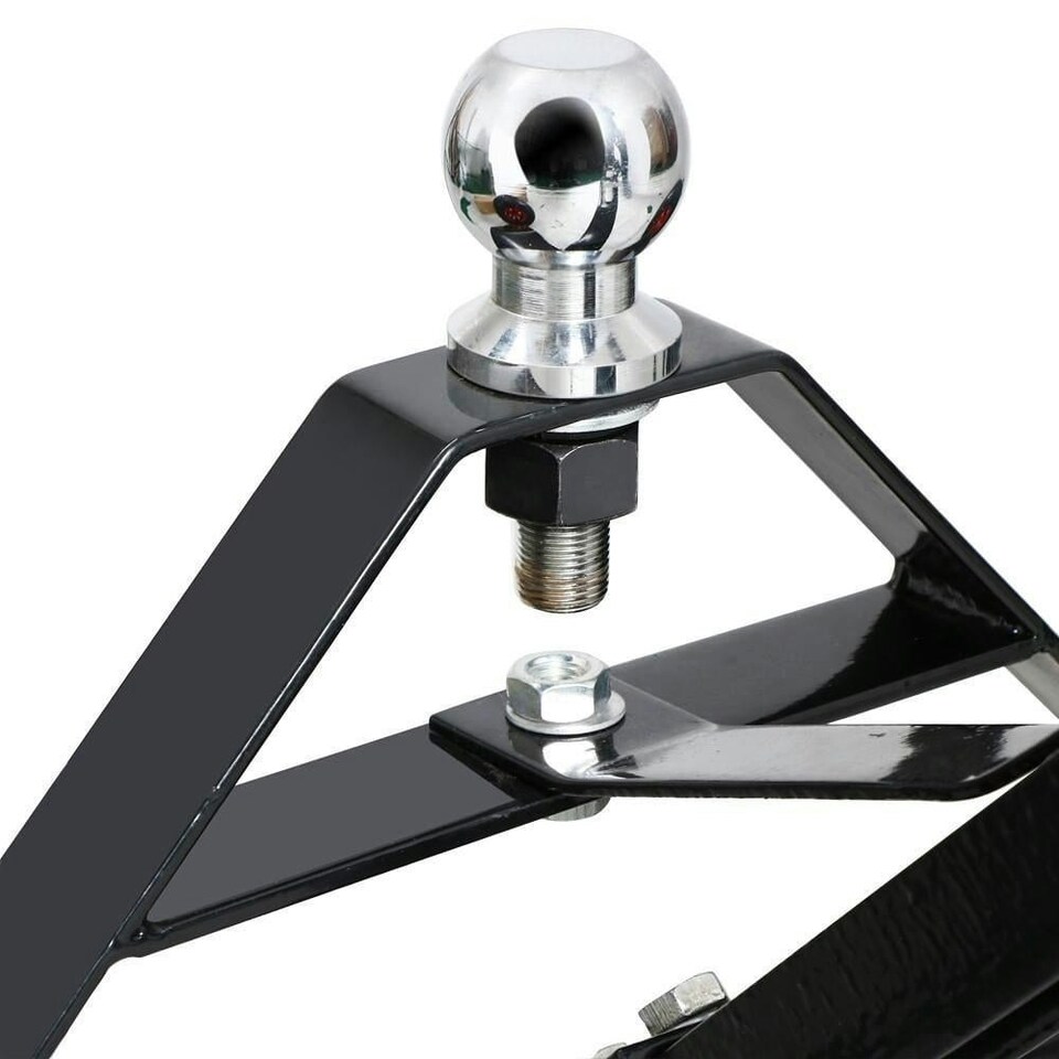 image 1 of Oypla Metal Caravan Boat Jet Ski Trailer Dolly - Black - 275KG Load Capacity