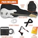 image 3 of 3rd Avenue Electric Bass Guitar Pack with Amp White