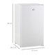 image 5 of HOMCOM Under Counter Fridge, 91L Small Fridge with Chiller Box, Removable Shelf, Reversible Door, Adjustable Legs, Mini Refrigerator, White