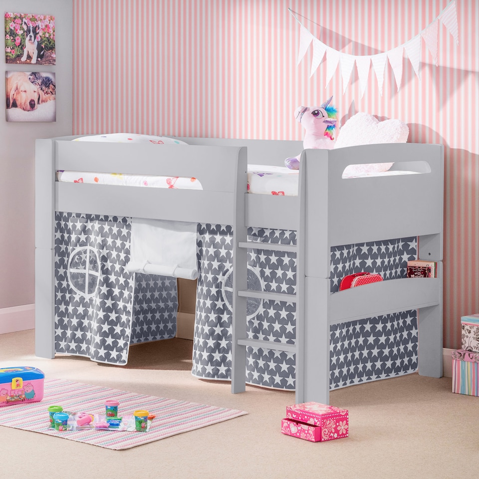 image 1 of Pluto Grey 90cm Single Midsleeper with Grey Star Pluto Tent
