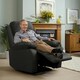 image 4 of Fabric Reclining Arm Chair In Dark Grey