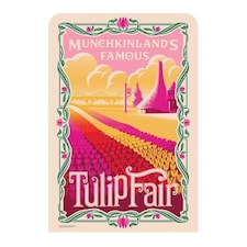 Official Universal Pictures Wicked Munchkinland Tulip Fair Single Backdrop Cardboard Cutout 185cm