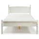 image 6 of Mercers Furniture Corona White 4'6" Double Low End Bed Frame Solid Wood Pine Wooden Bedroom 4ft6 with Mexican Styling