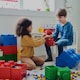 image 2 of LEGO Storage Brick 4 Stud- Translucent Red