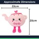 image 7 of Teapot Soft Toy Cute Plushie Huggable Cuddly Stuffed Toy 25cm Pink