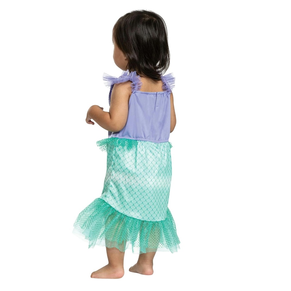 image 1 of The Little Mermaid Baby Girls Ariel Classic Costume - Lavender/Turquoise - 12-18 Months
