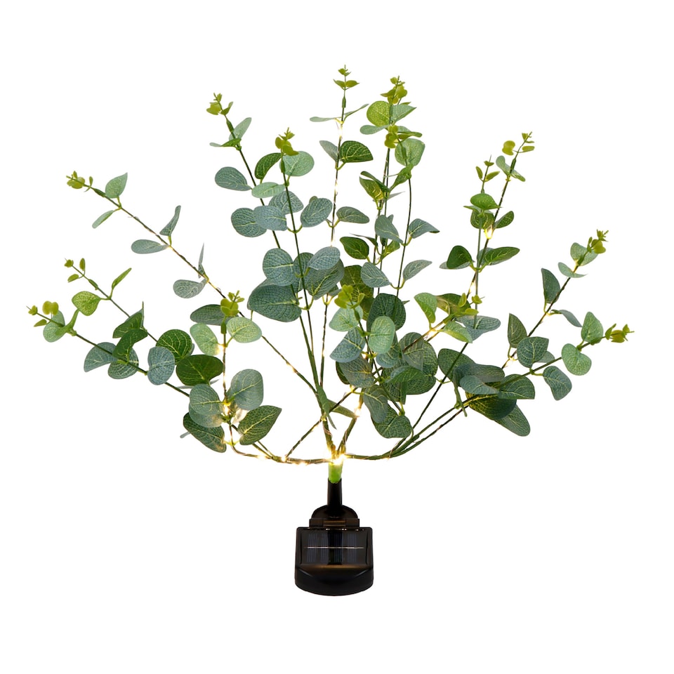 image 1 of Gardenwize Solar Eucalyptus Tree with Warm White LED's