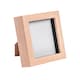 image 1 of Nicola Spring 4 x 4" Photo Frame - Light Wood - 3D Photo Frame Picture Frame Box Portrait Display Case (12.5 x 12.5cm)