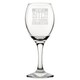 image 1 of Personalised Funny Engraved Novelty Wine Glass for a Friend