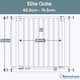 image 2 of Bettacare Elite Pressure Dog Gate Narrow, 65.5cm - 74.5cm, Matt White, Narrow Pressure Fit Pet Gate for Dog and Puppy