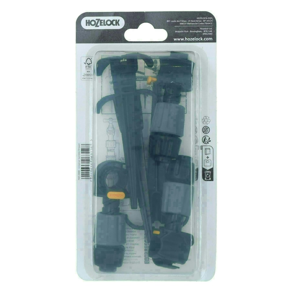 image 1 of Universal Easy Drip garden Sprinklers and Ground Pegs Plant Watering 3pc