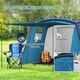 image 6 of Outsunny Inflatable 3-4 Man Tunnel Tent w/ Air Pump, Living Area 