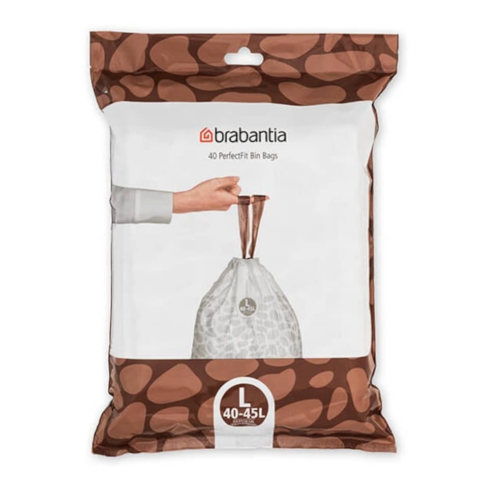 image 1 of Brabantia PerfectFit Bags L 40-45 litre Dispenser Pack of 40 bags