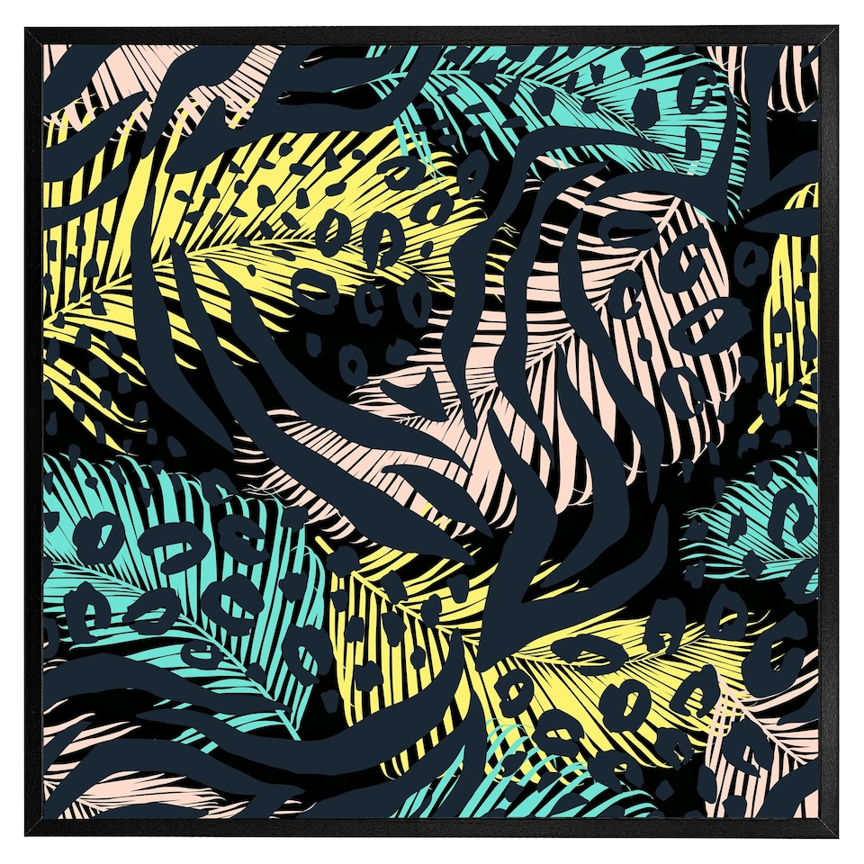 image 1 of Animal & tropical print (Picture Frame) Brown | M