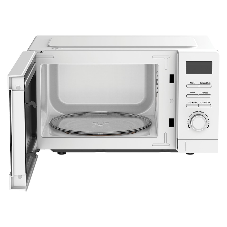 image 1 of Digital Microwave, 20 Litre, 5 Power Settings, 800W, White IGMS02080W