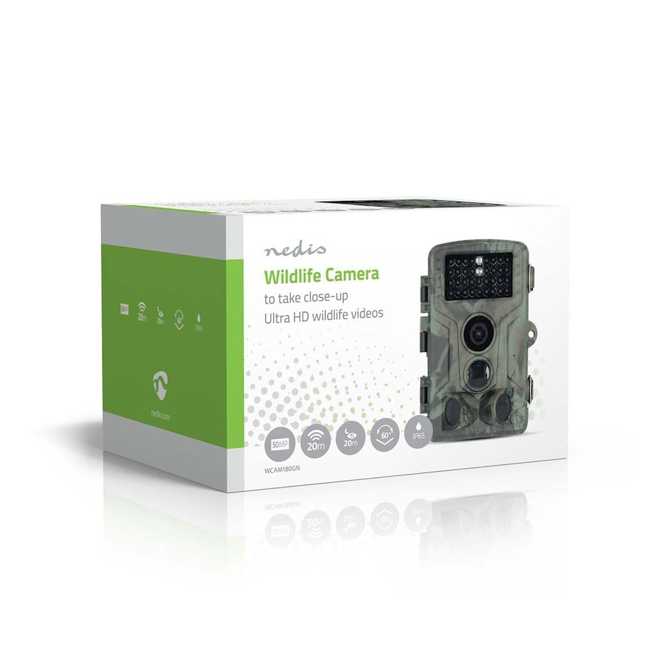 image 1 of Nedis Ultra HD 4K Trail Camera, 50MP, 0.2s Trigger, Night Vision, Motion Detection, Time-Lapse, IP65, Battery Powered – Unleash the Power of Advanced Surveillance & Wildlife Photography