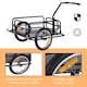 image 5 of HOMCOM Folding Bicycle Cargo Storage Cart and Luggage Trailer with Hitch