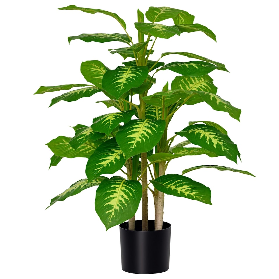 image 1 of HOMCOM Artificial Evergreen Tree Fake Decorative Plant in Nursery Pot for Indoor Decor, 95cm