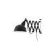 image 2 of Ras 1 Light Indoor Extendable Wall Light Black, E27