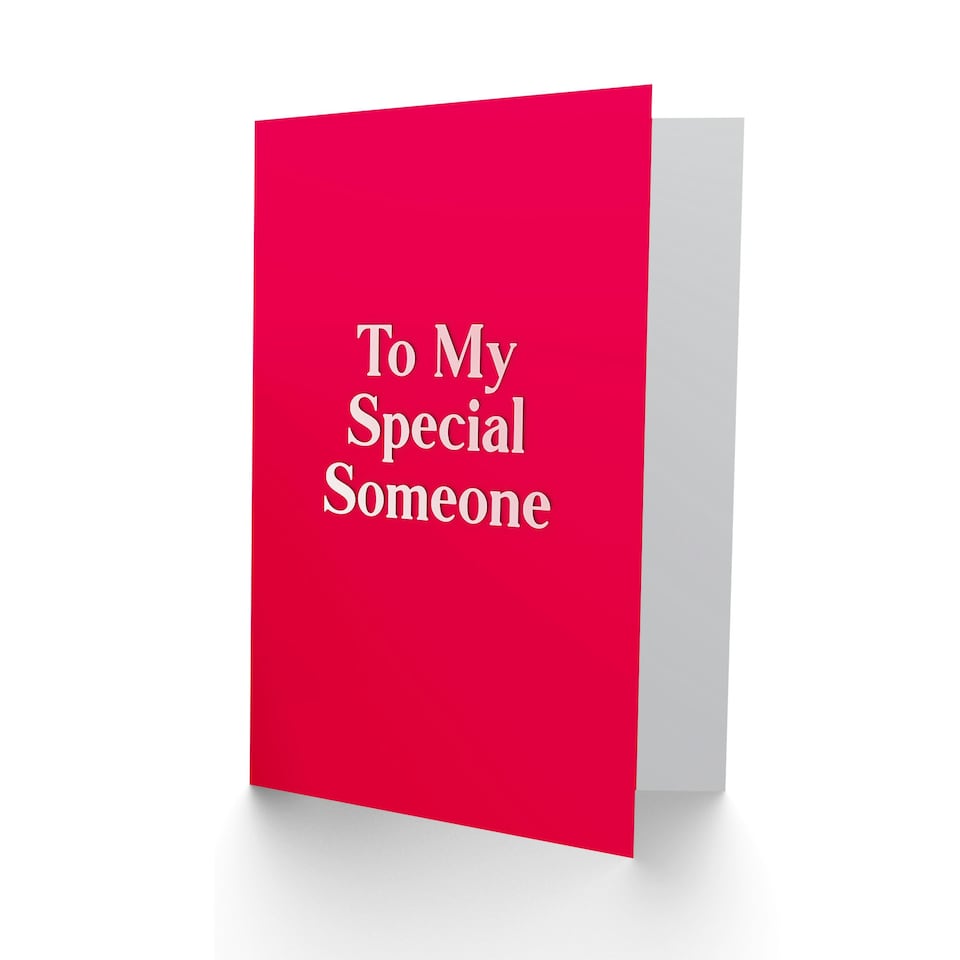 image 1 of Minimalist Simple Red Special Someone Anniversary Valentines Day Card