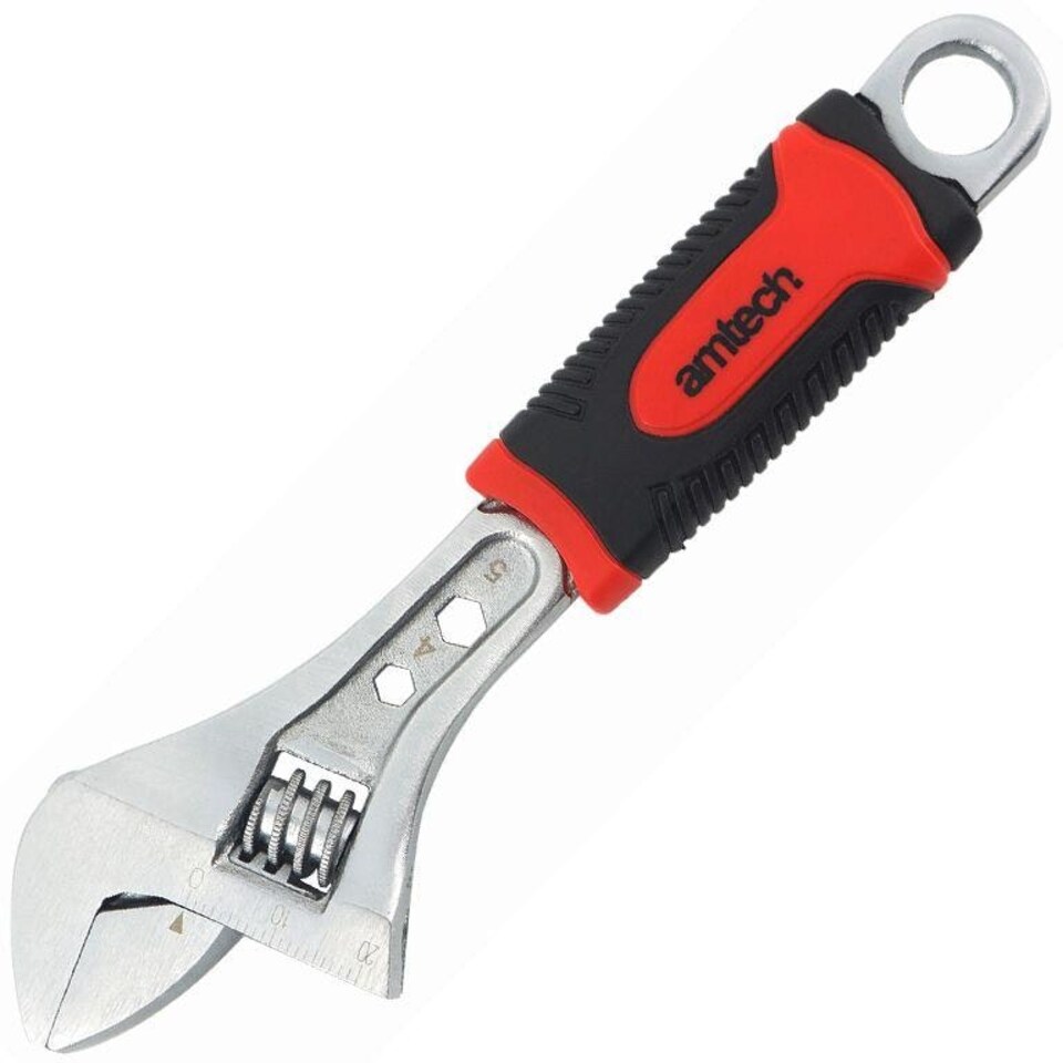 Amtech Adjustable Wrench Injected Grip 6'' - One Colour - One Size
