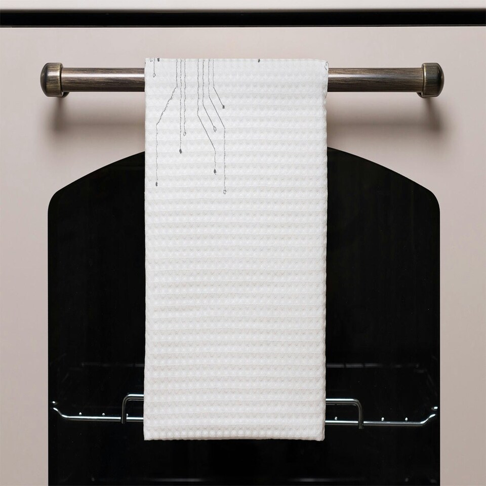 image 1 of digital background with technology circuit board (Kitchen Towel)
